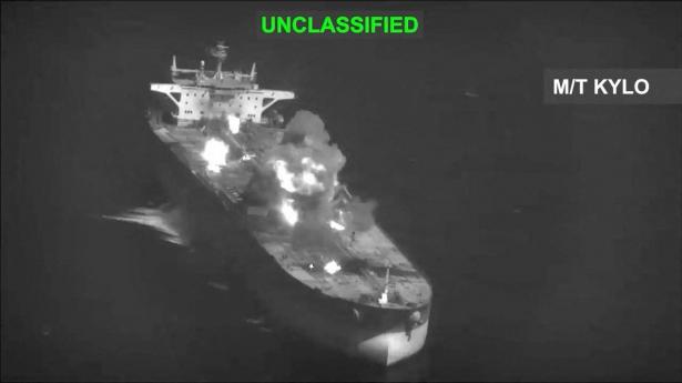 USA's militær har bombet fem iranske olietankere