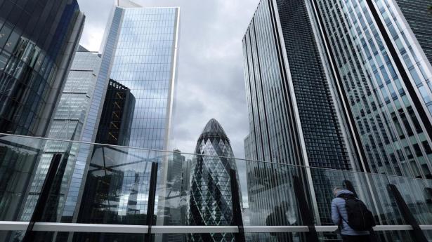 Det britiske finanstilsyn FRC har hovedkontor i London. På billedet ses Londons finansdistrikt. 