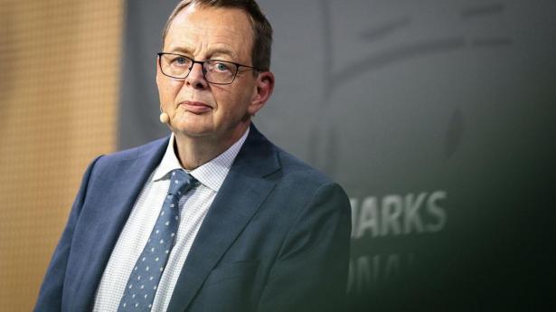 Nationalbankdirektør Christian Kettel Thomsen præsenterede onsdag bankens opløftende syn på dansk økonomi.