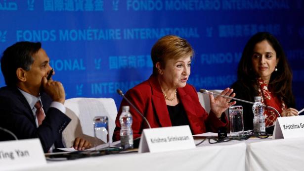 Chefen for Den International Valutafond, Kristalina Georgieva, er enig med USA's præsident Donald Trumps administration i, at USA's handelsunderskud er for stort.