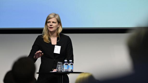 Janka Oertel, direktør i European Council on Foreign Relations, under Tænketanken Europas Europakonference 22 i Industriens Hus i København i 2022.