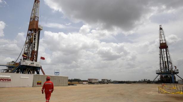 Olierigge i Venezuela, som mange blikke lige nu hviler på, efter USA er gået ind i landet. 