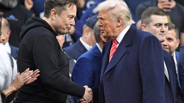 Elon Musk og USA's præsident Donald Trump. 