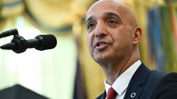 Mike Doustdar, adm. direktør i Novo Nordisk, var på besøg hos Dansk Aktionærforening mandag. Her ses han på talerstolen i Det Ovale Kontor i Det Hvide Hus i Washington.