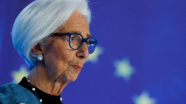ECB-chef Christine Lagarde er næppe helt tilfreds med, at eurozonens banker nu strammer lånevilkårene over for virksomheder.