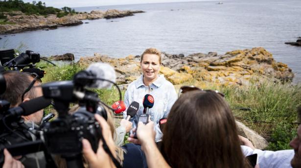 Statsminister Mette Frederiksen (S) har netop afholdt sin tale på folkemødet i Allinge.