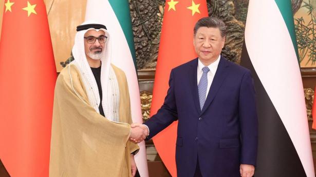 Præsident Xi Jinping udtrykte under et møde med Sheikh Khaled bin Mohamed bin Zayed Al Nahyan, kronprins i Abu Dhabi, De Forenede Arabiske Emirater, betydelig irritation over præsident Trump og krige i Iran.