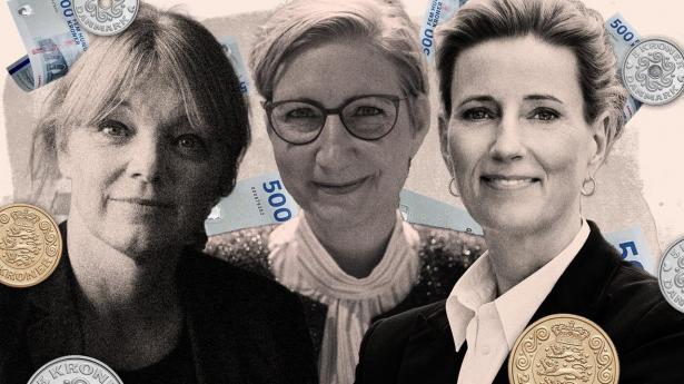 Landets største banker vil vokse på private banking-markedet. Fra venstre mod højre ses Anne Buchardt (Danske Bank), Sanne Fredenslund (Nordea) og Lene Qvist (Nykredit).