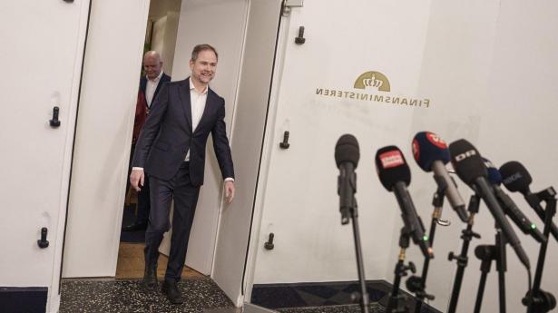 Finansminister Nicolai Wammen (S) ved tirsdagens doorstep om fødevarecheck i Finansministeriet i København, tirsdag.