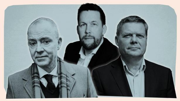 Jens Larsson, porteføljeforvalter i St. Petri Capital, Dan Wejse, chef for globale aktier i Akademikerpension, og Morten Gregersen, chefporteføljeforvalter i formuepleje, udpeger AI-vindere og -tabere på aktiemarkedet. 