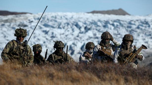 Danske soldater på militærøvelse på Grønland.
