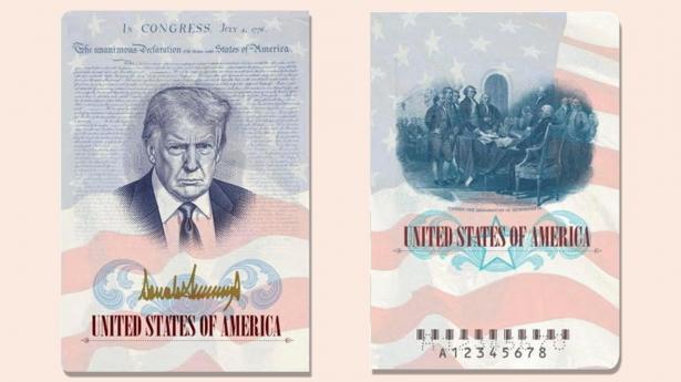 Trumps ansigt kan snart ses på amerikanske pas