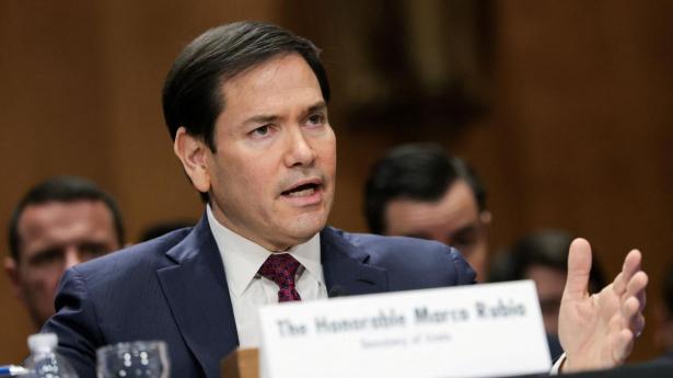 Udenrigsminister, Marco Rubio, under en høring i senatet. Her talte han blandt andet om Grønland.