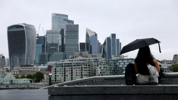 Greensill-sagen har påvirket det seneste regnskab fra forsikrings- og rådgivningskoncernen Marsh. Her er det Londons 'financial district'.