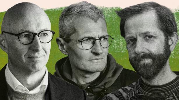 De første midler fra Planetary Soil Fund er kommet i spil nær Køge, fortæller Thomas Høgenhaven (t.h.), stifter af Planetary Impact Ventures, der står bag jordfonden, som både Gubra-stifter Jacob Jelsing og Lars Fruergaard Jørgensen (t.v.) sammen med sin hustru er gået med i.