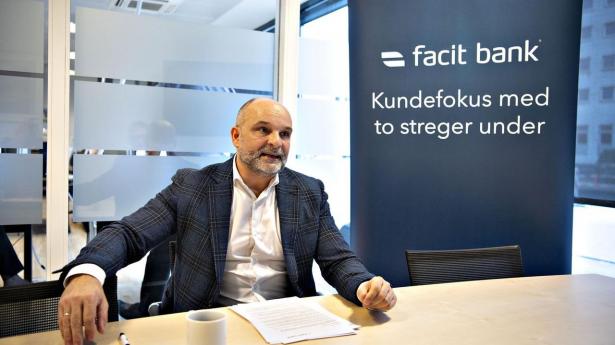 Bankdirektør Jesper Lyhne ser positivt på Facit Banks vækst i første halvår.