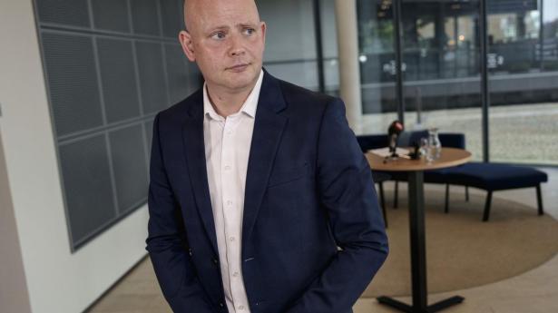 Skatte- og vækstminister Jakob Engel-Schmidt (M) præsenterer Økonomisk Redegørelse ved et pressemøde torsdag.