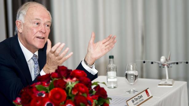 Britiske Sir Tim Clark er adm. direktør for flyselskabet Emirates, der står foran en større fyringsrunde som konsekvens af coronakrisen. Simon Skipper/Ritzau Scanpix