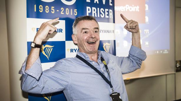 Michael O'Leary, adm. direktør i Ryanair. Arkivfoto: Simon Læssøe/Ritzau Scanpix