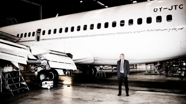 Lars Thuesen siger, at han stadig tror, der kan skabes en god forretning med et flyselskab. “Jeg gør det ikke blot for at redde arbejdspladser – det er, fordi jeg tror, det kan skabe gevinst.” Arkivfoto: Jeppe Bøje Nielsen