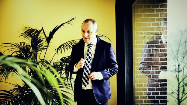 Carsten Tirsbæk, adm. direktør i Jyske Realkredit, havde gerne været foruden tabet i markedsandelen, men det har også været helt bevidst og hævet profitabiliteten i selskabet, siger han. Arkivfoto: Thomas Nielsen/ Thomas Nielsen / 100HEADS