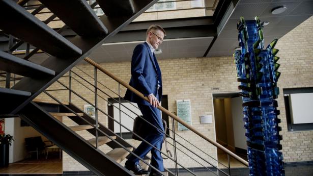Lasse Nyby, topchef i Spar Nord, håber, at danskerne kan slippe for minusrenter på deres indlånskonti i første halvdel af næste år. Arkivfoto: Lars Horn / Baghuset.