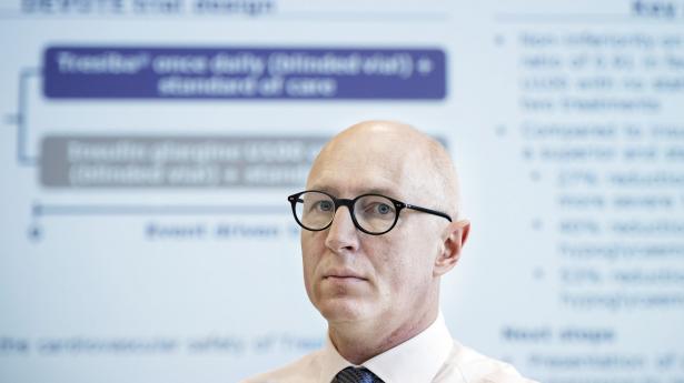 Lars Fruergaard Jørgensen, topchef i Novo Nordisk. Arkivfoto: Liselotte Sabroe, Ritzau/Scanpix