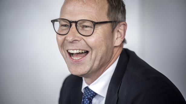 Nykredits topchef Michael Rasmussen venter sig nu det bedste resultat nogensinde i koncernens historie. Arkivfoto: Thomas Lekfeldt/Ritzau Scanpix