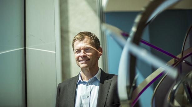Kim Fausing, Danfoss-topchef, forbedrer hvert år sin bundlinje med små 50 mio. kr. efter investeringer målrettet CO2-forberinger over mere end ti år på 140 mio. kr. Arkivfoto: Michael Drost-Hansen