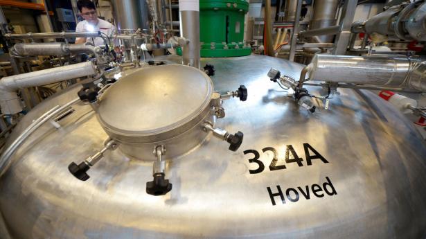 En keddel fra NovoNordisks produktion i Kalundborg Arkivfoto: Fabian Bimmer Ritzau/Scanpix