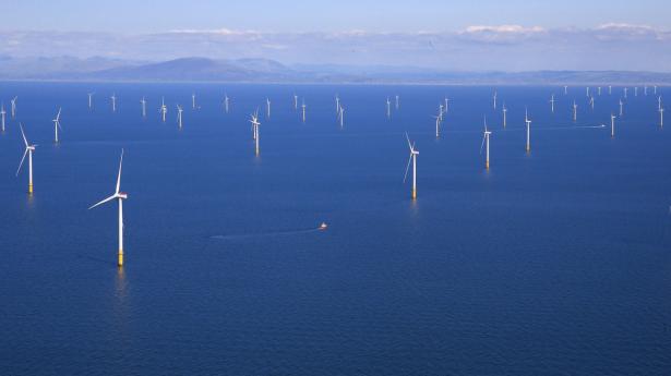 Ørsted-havvindmølleparken Walney Extension blegner med sine 659 megawatt sammenlignet med Seagreens kapacitet på 1075 megawatt. Arkivfoto: Phil Noble/Reuters/Ritzau Scanpix
