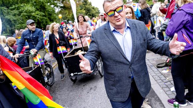 Lars Løkke Rasmussen til Copenhagen Pride-parade i 2019. Foto: Ritzau Scanpix