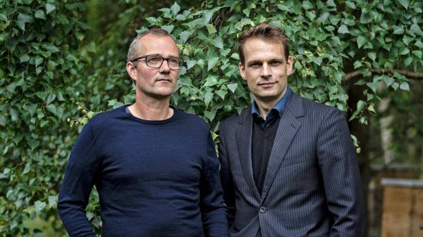 Niels Vrang (t.v.), medstifter og forskningsdirektør i Gubra med Henrik Blou, adm. direktør i Gubra. Arkivfoto: Sophie Voisin