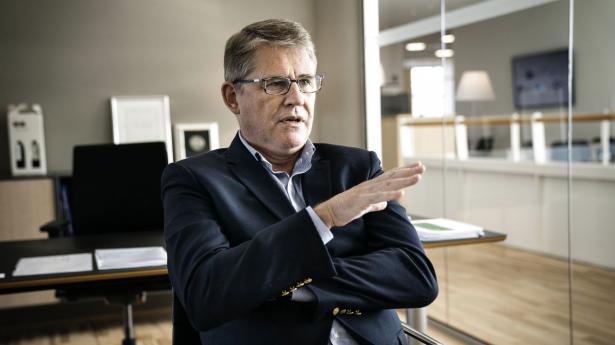 “Det er nok klogest af os at lade noget af den vækst, der måtte komme, ske i udlandet,” siger Lars Rebien. Arkivfoto: Thomas Lekfeldt/Ritzau Scanpix