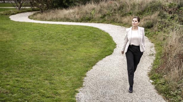 Novo Nordisks kommercielle direktør, Camilla Sylvest, mener, at selskabet kan overgå sit mindstemål om en omsætning på 11,4 mia. kr. fra fedmeforretningen i 2025. Arkivfoto: Thomas Lekfeldt/Ritzau Scanpix