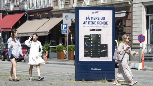 Den danske internetbaserede bank Lunar får kritik af Finanstilsyn. Arkivfoto: Christian Lindgren/Ritzau Scanpix