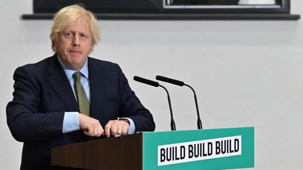 Boris Johnson, britisk premierminister, vil bygge sit land ud af krisen. Foto: Paul Ellis/AFP/Ritzau Scanpix