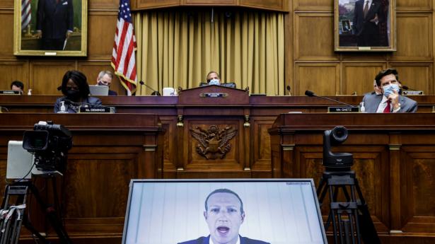 Zuckerberg blev onsdag udspurgt i Repræsentanternes Hus Foto: Graeme Jennings/AFP/Ritzau Scanpix