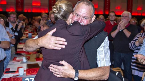 Bryggeriarbejder Arne Juhl blev ansigtet på Socialdemokratiets forslag om ret til tidligere pension, der endte med i hvert fald delvist at blive betalt med en ny bankskat. Arkivfoto: Henning Bagger/Ritzau Scanpix