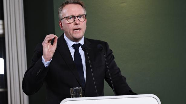 Skatteminister Morten Bødskov (S) til pressemødet om den grønne skattereforms vedtagelse. Arkivfoto: Philip Davali/Ritzau Scanpix