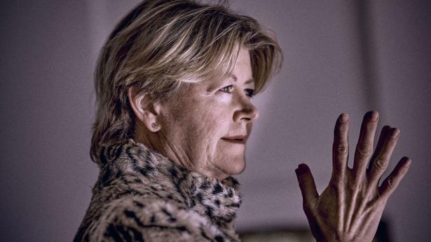 Lundbecks topchef Deborah Dunsire præsenterer regnskabet for tredje kvartal, efter at have opjusteret tirsdag Arkivfoto: Steven Achiam