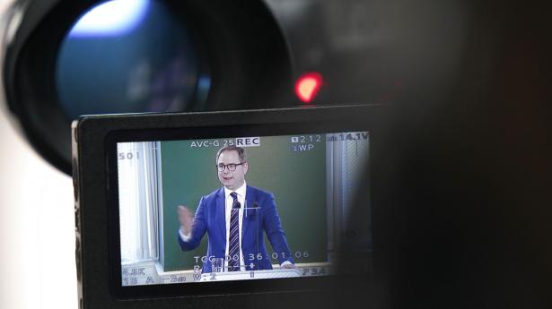 Finansminister Nicolai Wammen præsenterede tirsdag regeringens nye konvergensprogram, og det viser ifølge finansministeren, at der ikke er grund til at skære ned på det offentlig forbrug de kommende år, selvom coronakrisen har kostet statskassen milliarder. Foto: Ida Marie Odgaard/Ritzau Scanpix