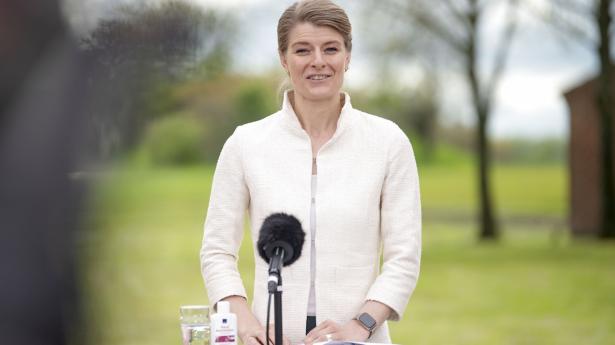 Uddannelses- og forskningsminister, Ane Halsboe-Jørgensen (S), til præsentationen af regeringens udspil Foto: Bo Amstrup/Ritzau Scanpix