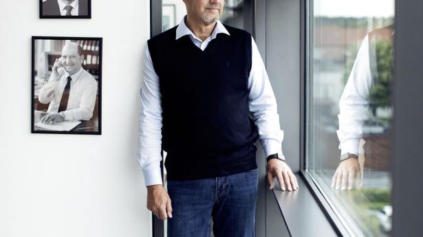 Anders Dam i spidsen af Jyske Bank ligner en vinder i slaget om Handelsbanken. Arkivfoto: Tor Birk Trads