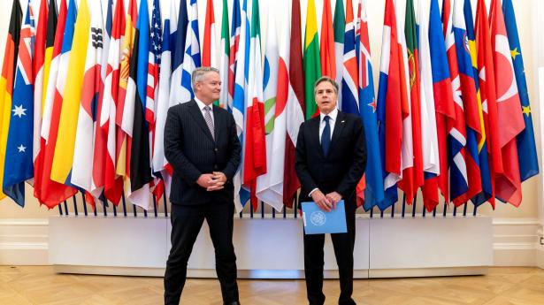 OECDs generalsekretær Mathias Normann fortæller, at denne aftale sikrer, at store multinationale virksomheder betaler en fair skat. Arkivfoto: Pool/Reuters/Ritzau Scanpix