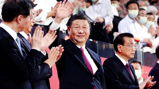 Præsident Xi Jinping fejrede tidligere på ugen 100-årsjubilæum for kommunistpartiet i Kina på National Stadium i Beijing. Foto: Ding Haitao/EPA/Ritzau Scanpix