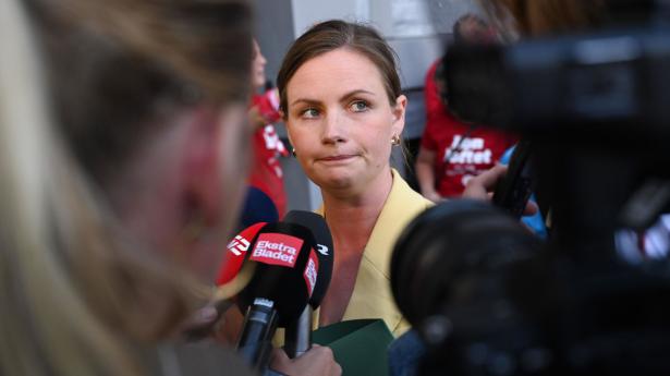 Mai Villadsen er onsdag dybt skuffet over det forslag, der er kommet fra regeringen i sygeplejerskekonflikten. Foto: Philip Davali/Ritzau Scanpix
