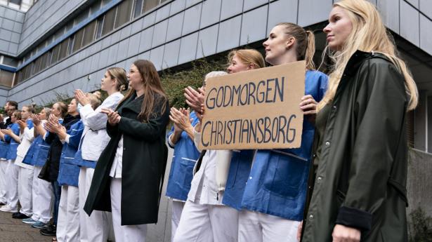 Utilfredsheden med lønnen blandt offentligt ansatte sygeplejersker fik dem i 2021 til at strejke. Arkivfoto: Henning Bagger/Ritzau Scanpix