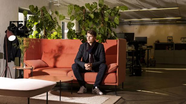 Jeppe Rindom, der er medstifter og direktør i Pleo, mener han kan fortsætte op til tre år endnu uden at rejse nye penge Arkivfoto: Simon Fals