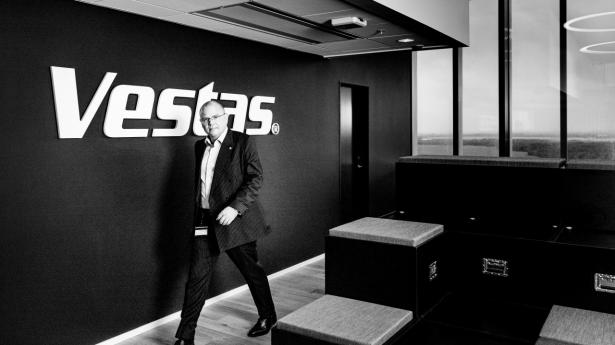 Topchef Henrik Andersen og Vestas' 30,586 ansatte kan efter nogle hårde år levere et plus. Arkivfoto: Simon Fals